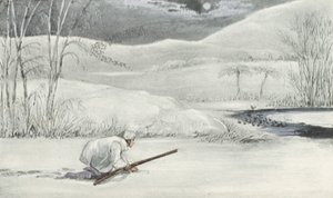 Myttonin villien ankkojen ammunta (litografia) tekijältä Henry Thomas (after) Alken