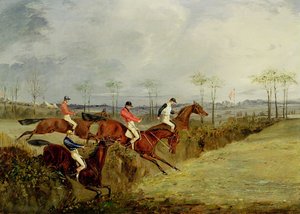 Estejuoksu, aidan ja ojan ottaminen tekijältä Henry Thomas Alken
