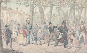 Kuvitus R.S. Surteesin teokseen ”Jorrocks’s Jaunts and Jollities”: ”Herra Jorrocks kieltää tuntevansa yorkshirelaista” tekijältä Henry Thomas Alken