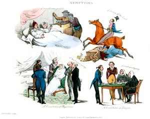 Huvituksen oireet, 1822. tekijältä Henry Thomas Alken
