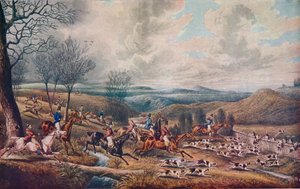 The Chase of the Roebuck, 1834 tekijältä Henry Thomas Alken