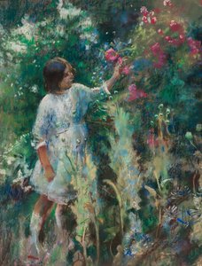 Puutarhassa, noin 1900 tekijältä Henry Tonks