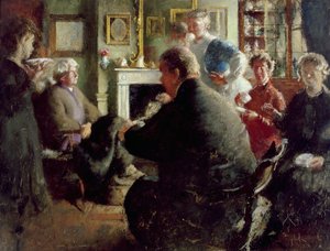 Steer at Home, 109 Cheyne Walk (jouluaattona) n.1929-30. tekijältä Henry Tonks