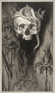 Kuvitus Malfin herttuatar ja Valkoinen paholainen, John Websterin (1580 - 1634) kaksi näytelmää, pub.1930