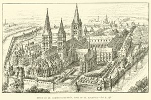 St Germain-des-Presin luostari, St Ignatiuksen aika (kaiverrus) tekijältä Henry William Brewer