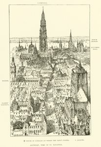 Antwerpen, Pyhän Ignatiuksen aika (kaiverrus) tekijältä Henry William Brewer