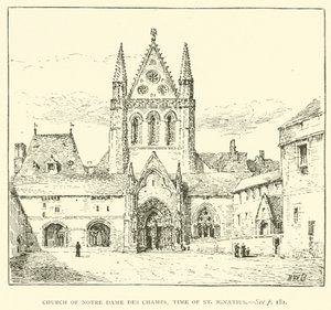 Notre Dame des Champsin kirkko, Pyhän Ignatiuksen aika (kaiverrus) tekijältä Henry William Brewer