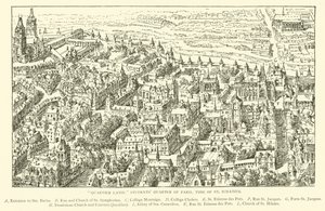 "Quartier Latin", Pariisin opiskelijakortteli, Pyhän Ignatiuksen aika (kaiverrus) tekijältä Henry William Brewer