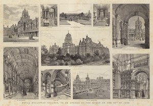 Royal Holloway College, jonka kuningatar avaa 30. kesäkuuta