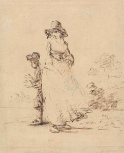 Maalaispoika ja -tyttö tekijältä Henry William Bunbury