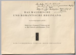 Kuvankaunis ja romanttinen Reininmaa, 1928.