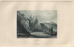 Kuvankaunis ja romanttinen Reininmaa: Rheingrafenstein, 1928.