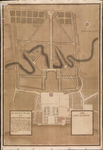 Greenwichin puiston tarkka suunnitelma, noin 1700 (kangas) tekijältä Henry Wise