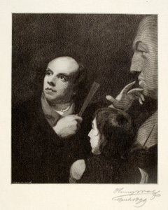 John Flaxman mallintaa William Hayleyn rintakuvaa. tekijältä Henry Wolf