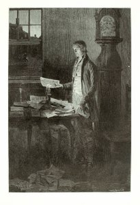 Thomas Jefferson, itsenäisyysjulistuksen kirjoittaminen tekijältä Henry Wolf