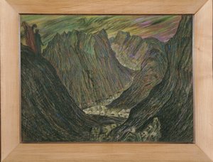 Dante et Virgile aux enfers - Dante ja Vergilius Infernossa: kadotettujen kulkue kultaisessa lyijysakissa ... (pastelli) tekijältä Henry De Groux