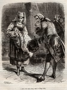Augustenborgin herttuattaren Louise Augusten syntymä (kaiverrus) tekijältä Henry de Kock