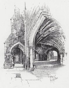 Arches of Crypt (kaiverrus) tekijältä Herbert (after) Railton