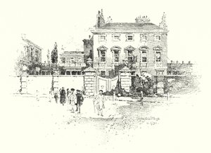 Chesterfield House, Lontoo, vuonna 1790 (litho) tekijältä Herbert (after) Railton