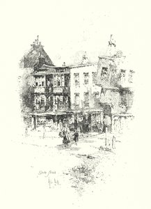 Grub Street, Lontoo (litho) tekijältä Herbert (after) Railton
