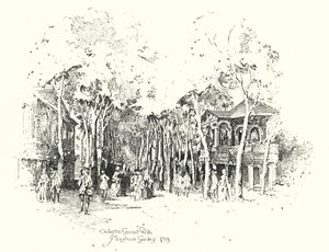 Orchestra Grand Walk, Marylebone Gardens tekijältä Herbert (after) Railton