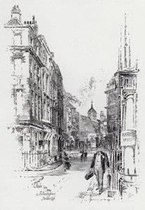 Staple Inn Southampton Buildingsista (kaiverrus) tekijältä Herbert (after) Railton