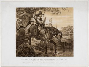 Kaarle II valepuvussa Jane Lane auttoi pakenemaan...1651, 1800-luku