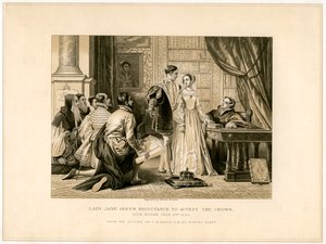 Lady Jane Grays haluttomuus hyväksyä kruunu, 1800-luku