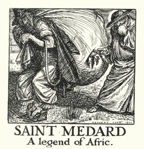 Ingoldsby Legends: Medard, A Legend of Afric (litografia). tekijältä Herbert Cole
