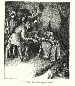 Ingoldsby Legends: (litografia): The Hand of Glory (litografia): The Hand of Glory (litografia) tekijältä Herbert Cole