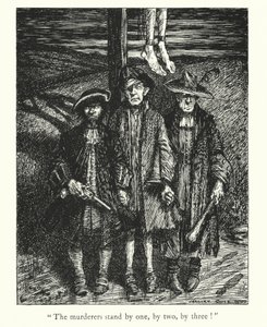 Ingoldsby Legends: (litografia): The Hand of Glory (litografia): The Hand of Glory (litografia) tekijältä Herbert Cole