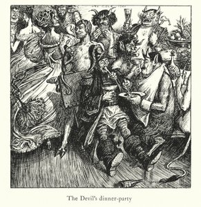 Ingoldsby Legends: Cuthbert (litografia): The Lay of St Cuthbert (litografia) tekijältä Herbert Cole