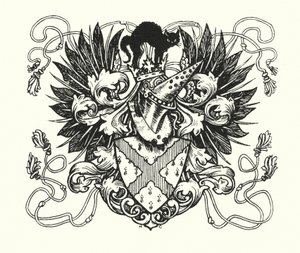 Ingoldsby Legends: Nimiölehden kuvitus (litografia). tekijältä Herbert Cole