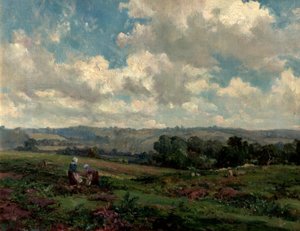 Fields in Surrey, 1890