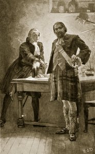 Prinssi Charles vetoaa Cameron of Lochieliin, kuvitus teoksesta 