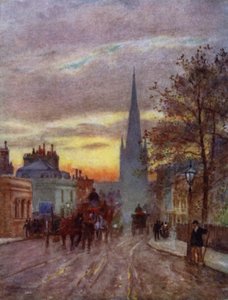 Grosvenor Road, Pimlico (väri litho)
