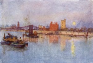 Lambeth Palace (väri litho) tekijältä Herbert Menzies (after) Marshall