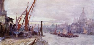 Foreshore Southwarkissa (väri litho)