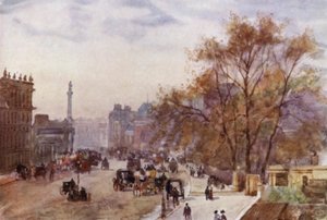 Whitehall (väri litho) tekijältä Herbert Menzies (after) Marshall