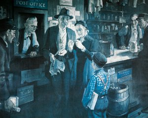 Silmälasien toimittaja 1800-luvun lopulla, mainos American Optical Companylle tekijältä Herbert Morton Stoops