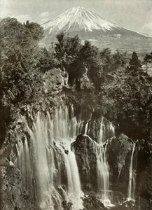 Fuji ja Shira-Iton vesiputous, 1910. tekijältä Herbert Ponting