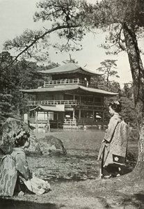 Kinkakuji Kultainen paviljonki, 1910. tekijältä Herbert Ponting