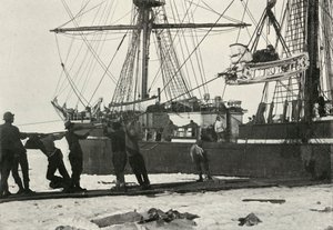 Moottorikelkan laskeutuminen, c19101913, 1913 tekijältä Herbert Ponting