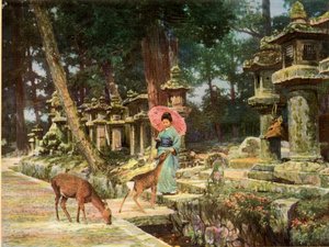 Nara, vanhan Japanin sydän, 1910.
