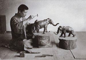 Pronssinen kuvanveistäjä (m/w kuva) tekijältä Herbert Ponting