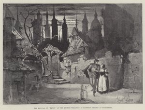 Faustin herätys Lyceum-teatterissa, Martan puutarhassa Nürnbergissä tekijältä Herbert Railton