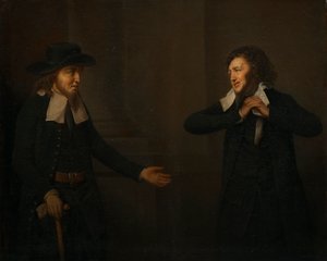 Shylock ja Tubal elokuvasta "The Merchant of Venice" tekijältä Herbert Stoppelaer