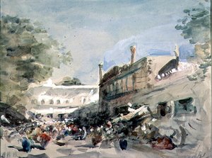 Street Scene Delhissä tekijältä Hercules Brabazon Brabazon