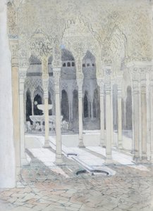 Leijonan piha, Alhambra, Granada, Espanja tekijältä Hercules Brabazon Brabazon