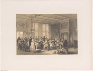 Paahtoleipä hääillallisella 1700-luvulla tekijältä Herman Frederik Carel ten Kate